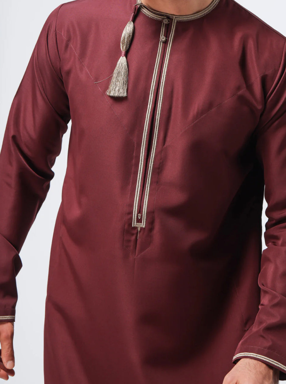 Omani Maroon Thaub WATERPROOF