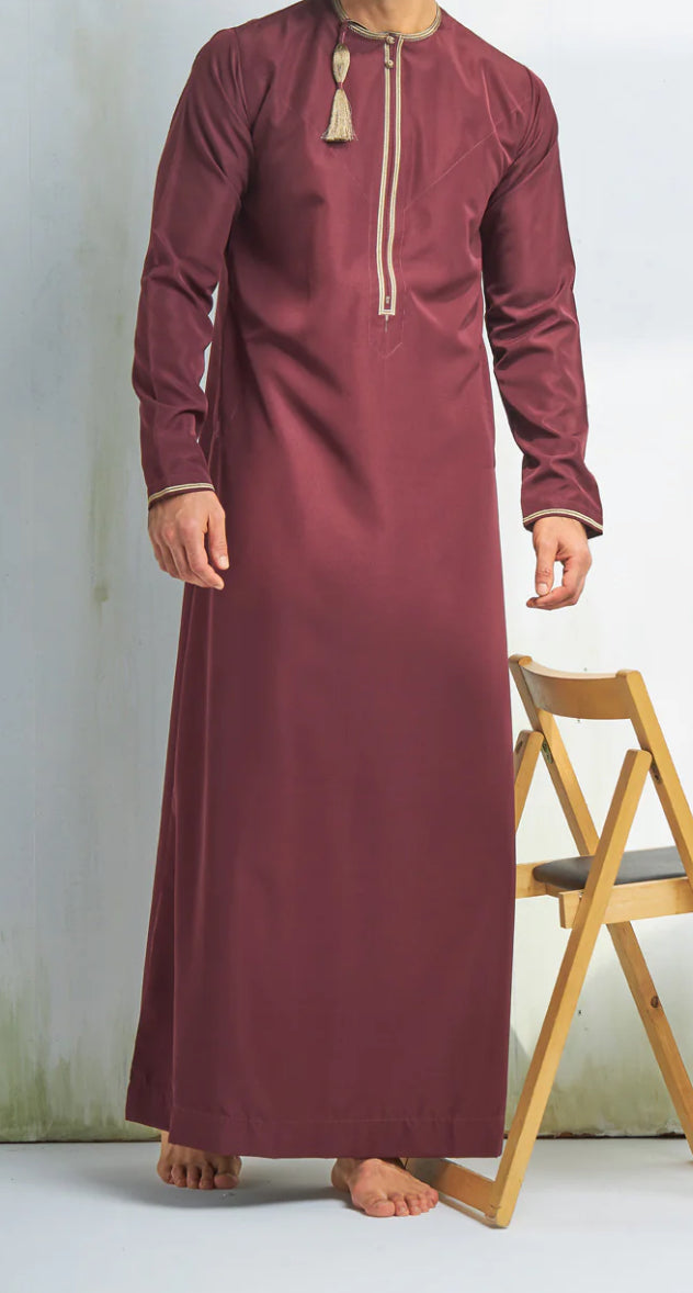 Omani Maroon Thaub WATERPROOF