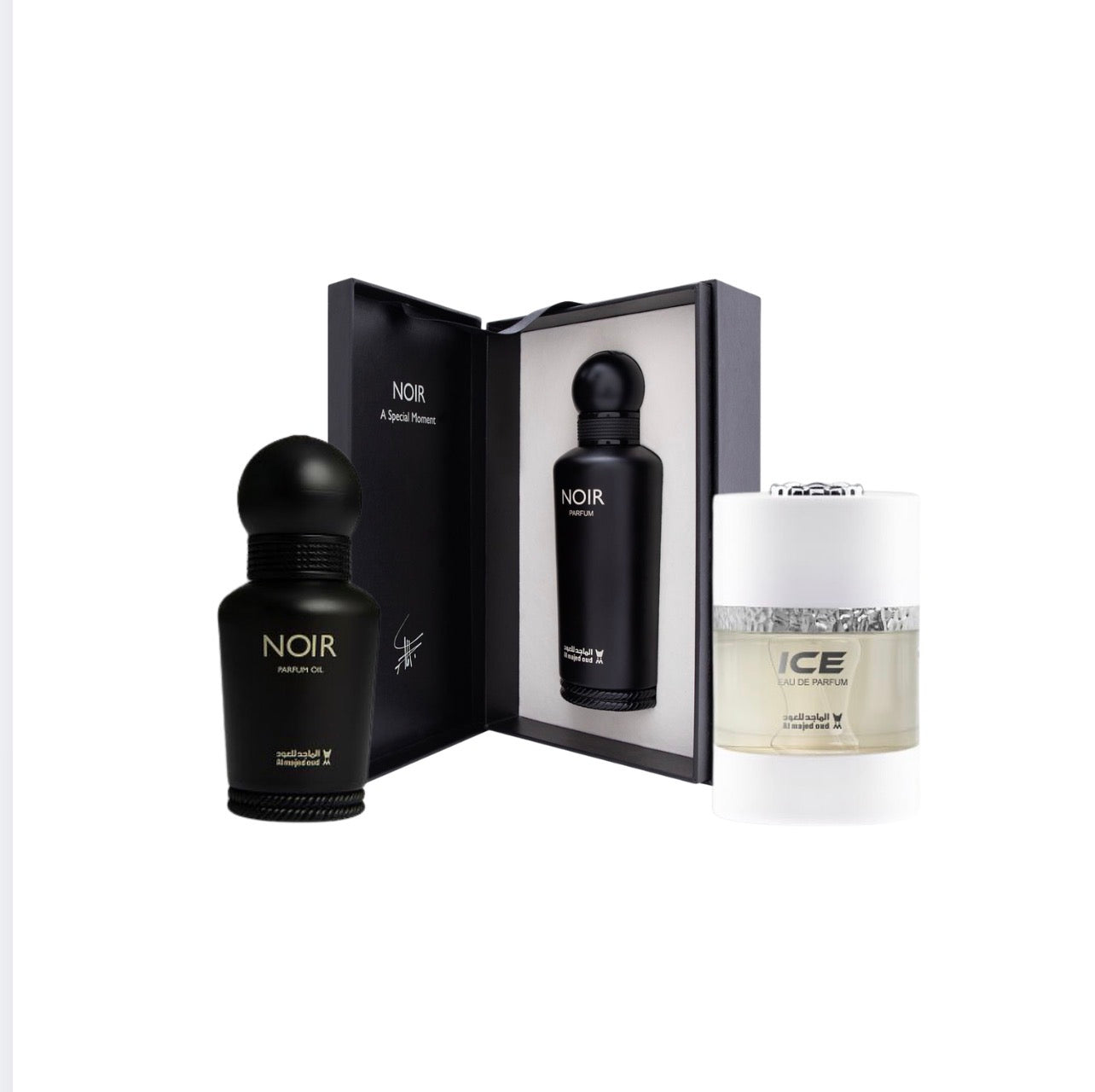 🧔‍♂️ FOR HIM: Gift Set - ICE 75ML, NOIR SPRAY 150ML, NOIR OIL 15ML
